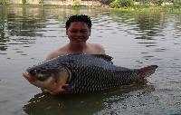 Bangkok Fishing Guide Vissen in Bungsamran Fishing Park