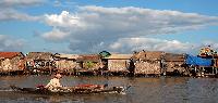 De drijvende dorpen van Tonle Sap MEER Kampong Phluk