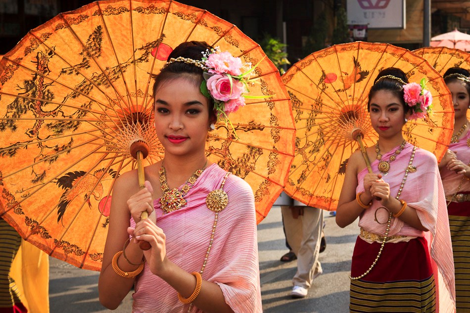 Thailand feestdagen en Thailand festivals Paraplu festival Bo Sang