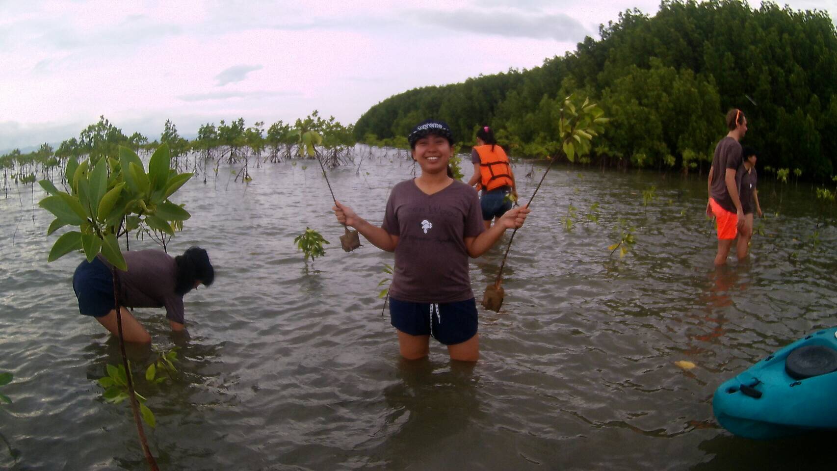 Duurzaam reizen in Thailand mangrove aanplant
