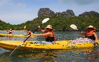 Zeekajakken snorkelen in Angthong Marine Park Sea Kayak Thailand