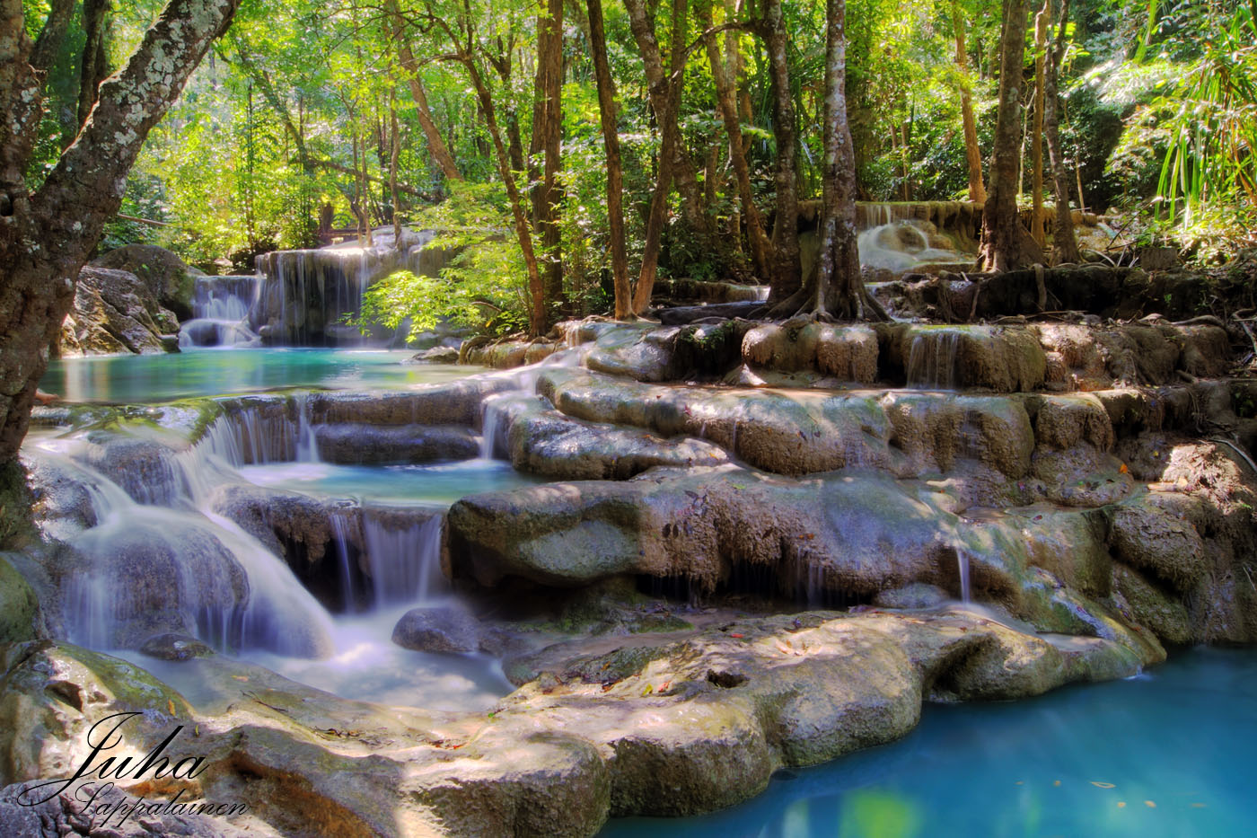 De Erawan watervallen van Kanchanaburi Green Wood Travel Blog